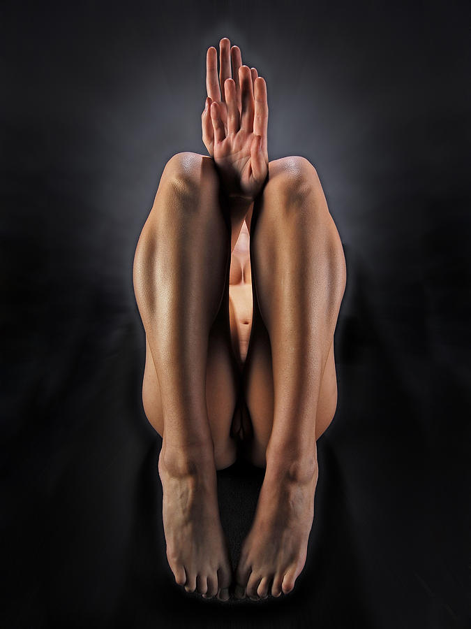 7292 Abstract Nude Hands Feet  Photograph by Chris Maher