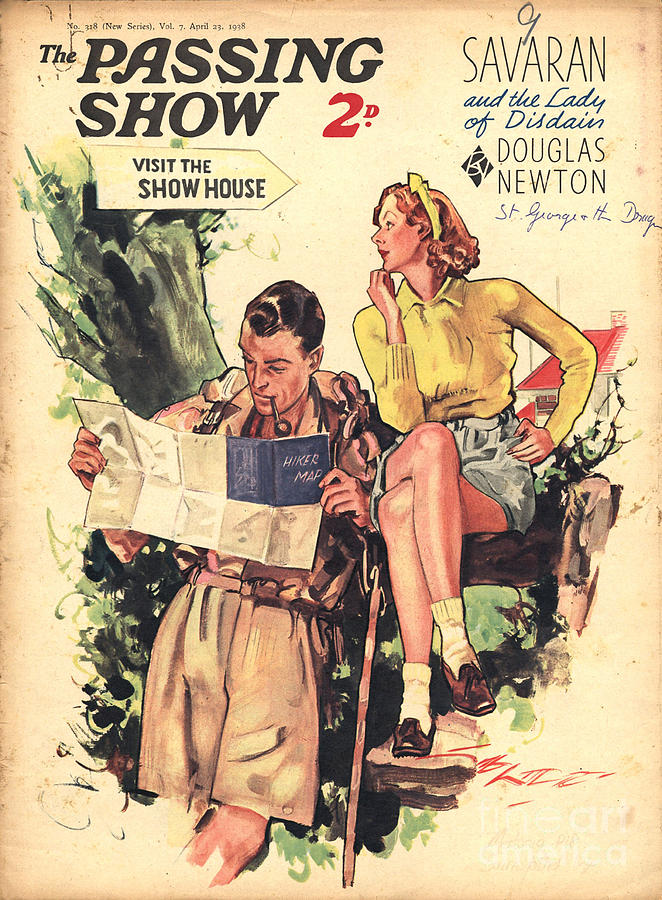 Holiday Drawing - 1930s,uk,the Passing Show,magazine Cover #73 by The Advertising Archives