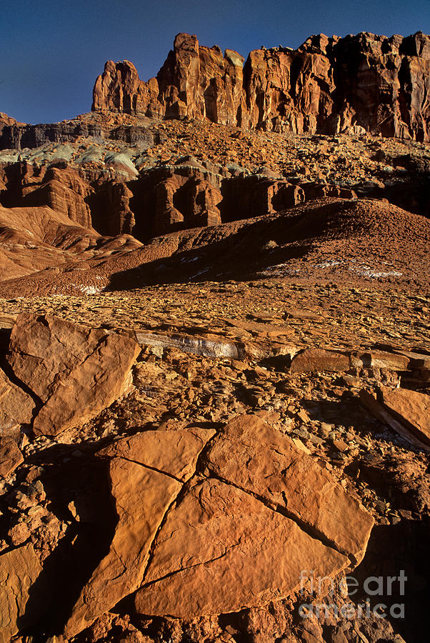 Fluted Wall Capitol Reef National Park Utah #1 Photograph by Dave Welling
