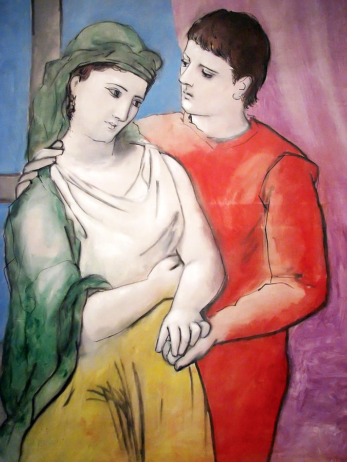 Vintage Painting - The Lovers #1 by Pablo Picasso