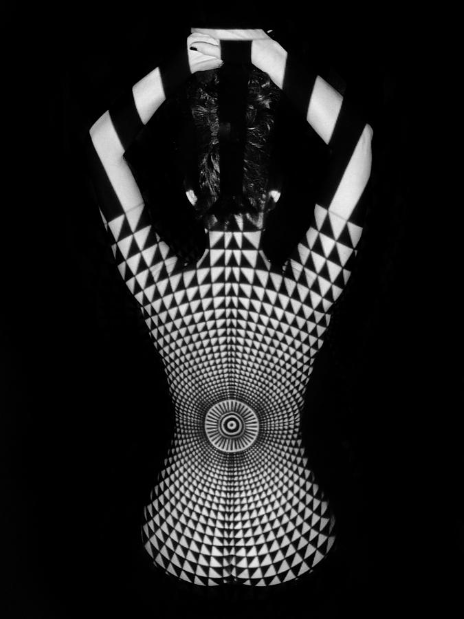 7833 BW Experimental Nude Abstract Photograph by Chris Maher
