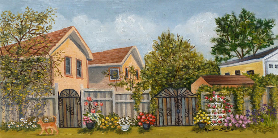 79th Street and 156th Avenue Howard Beach Painting by Madeline  Lovallo