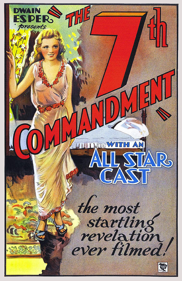 Movie Poster Photograph - 7th Commandment by Unknown