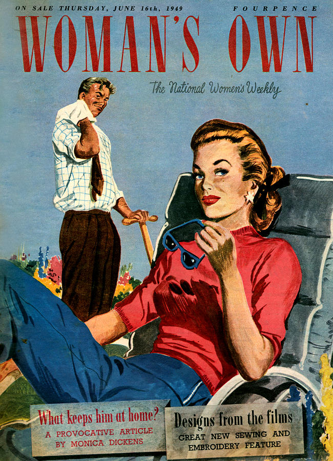 Magazine Cover Photograph - 1940s Uk Womans Own Magazine Cover #8 by The Advertising Archives
