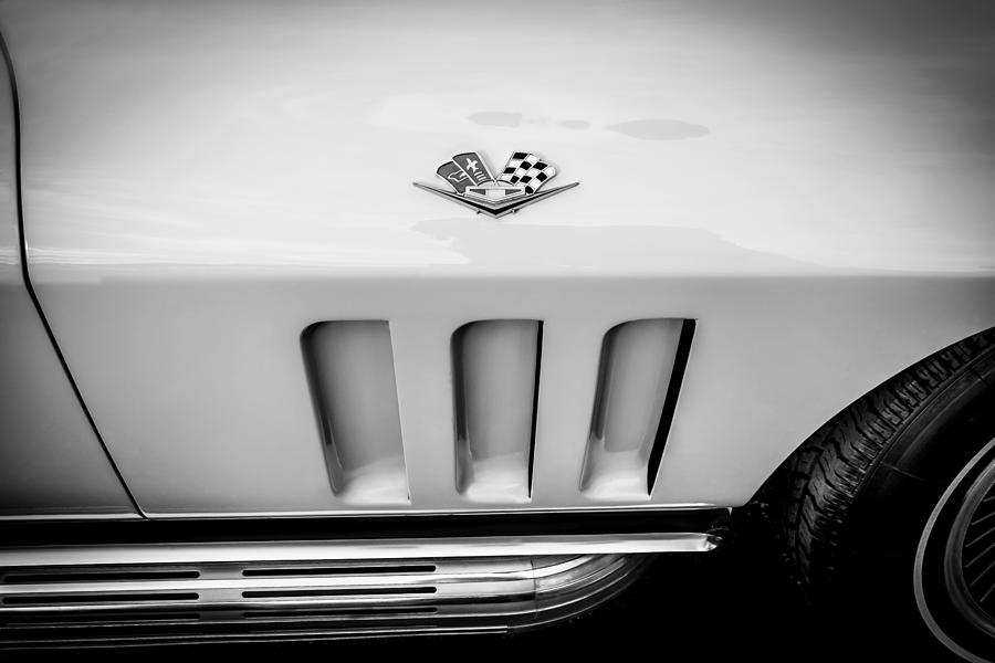 1965 Chevrolet Corvette Sting Ray Coupe BW #5 Photograph by Rich Franco