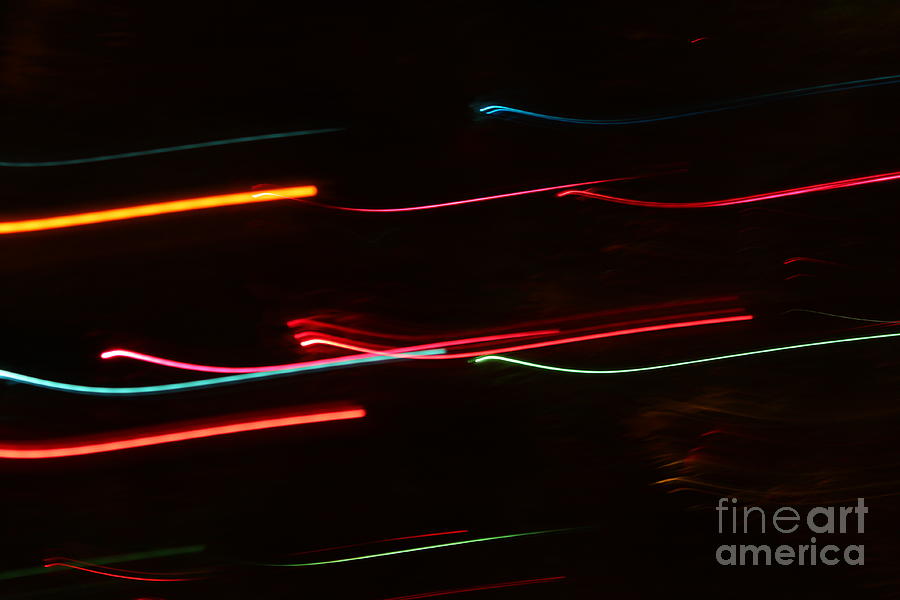 Abstract Motion Lights #8 Photograph by Henrik Lehnerer