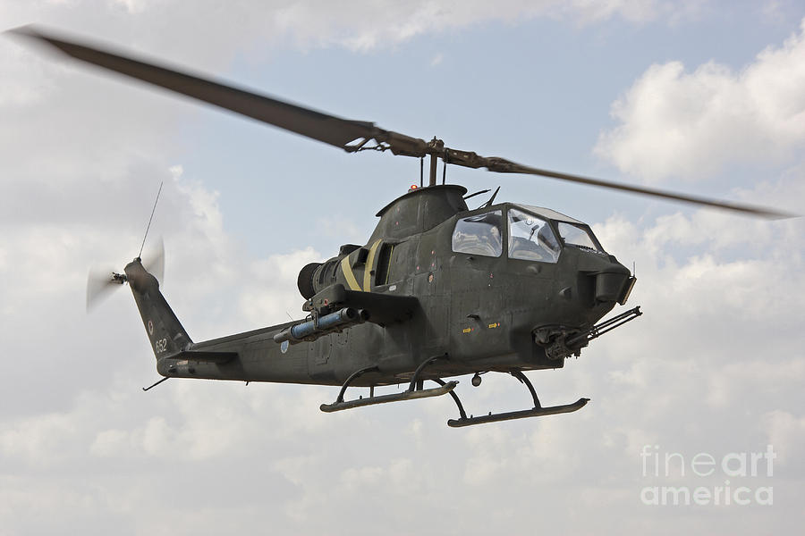 Transportation Photograph - An Ah-1s Tzefa Attack Helicopter #8 by Ofer Zidon