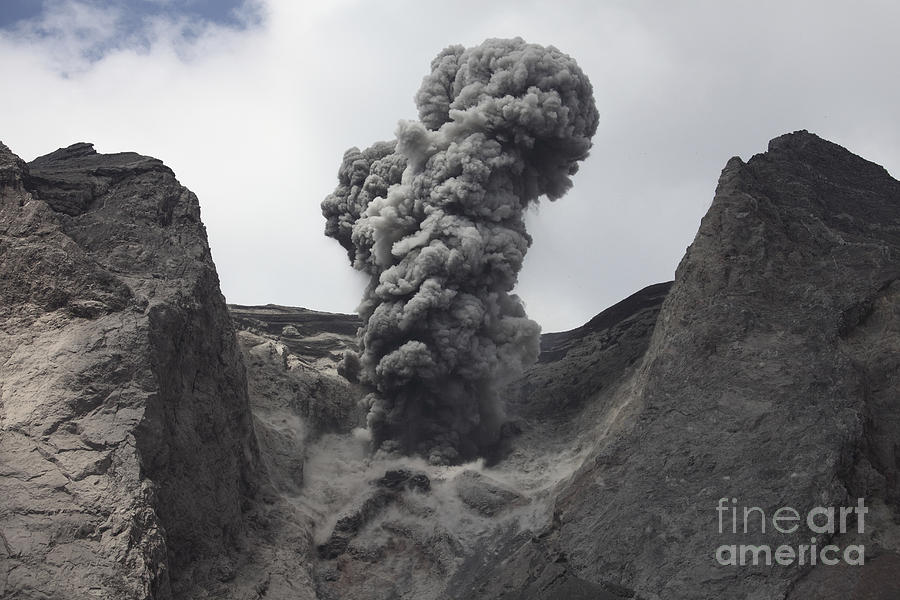 Ash Cloud Rises From Crater Of Batu #8 Photograph by Richard Roscoe