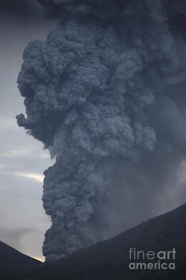 Ash Cloud Rising From Tompaluan Crater #8 Photograph by Richard Roscoe