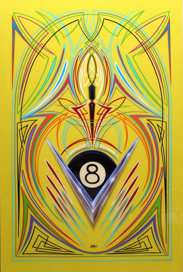 8 Ball fever Painting by Alan Johnson