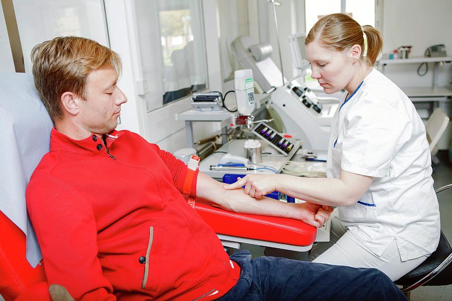 Device Photograph - Blood Donation Clinic #8 by Thomas Fredberg