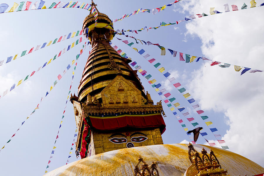Bodhnath Stupa in Nepal #8 Photograph by Raimond Klavins