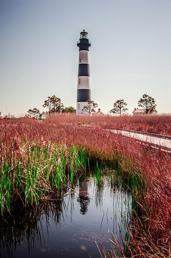 Bodie Island Lighthouse OBX Cape Hatteras North Carolina #8 Photograph by Alex Grichenko