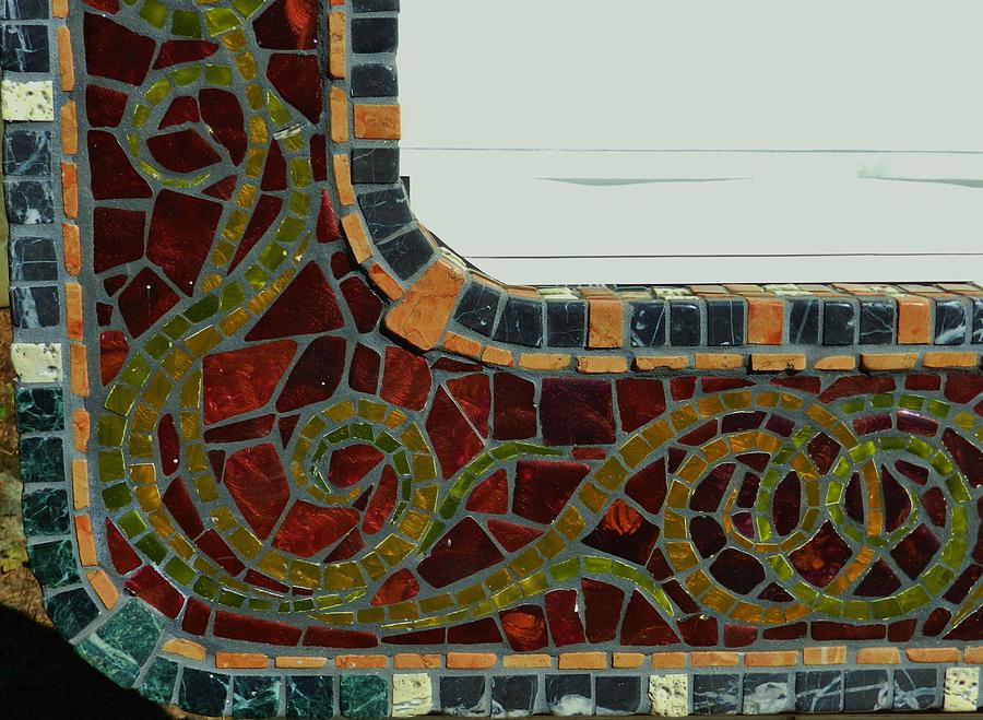 Celtic Mosaic Frame #8 Ceramic Art by Charles Lucas