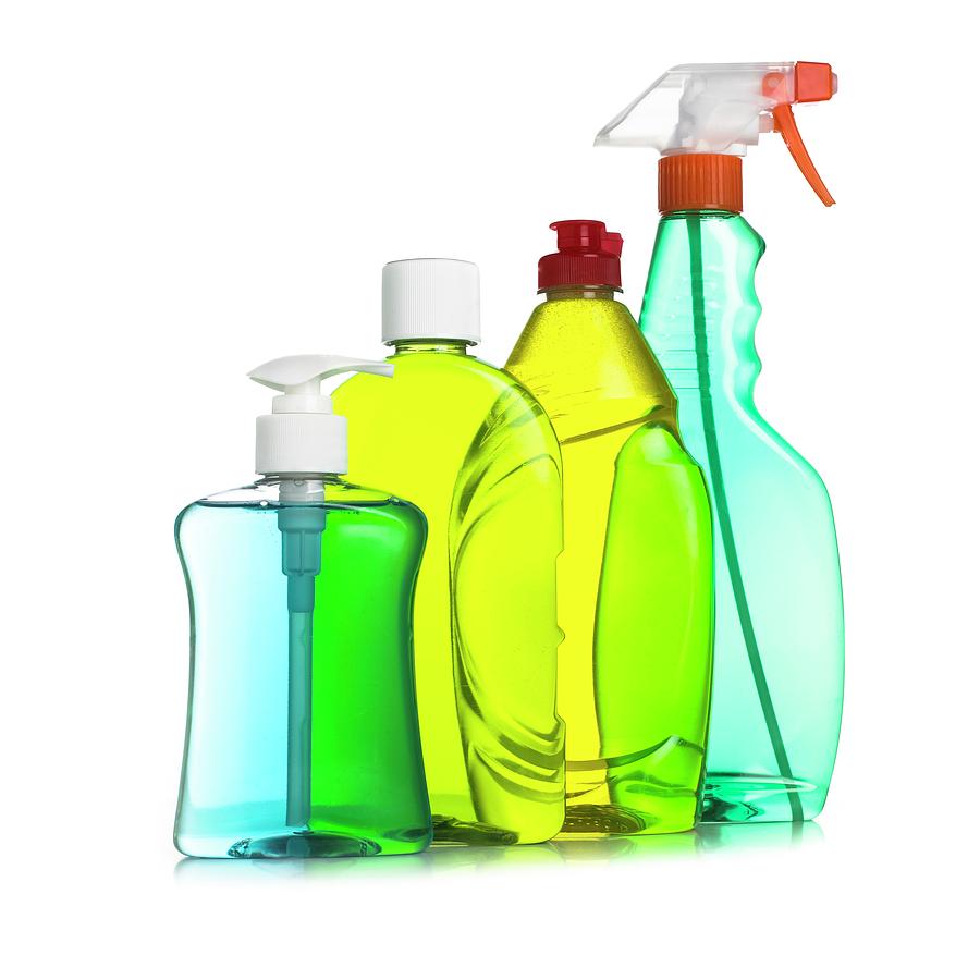 Household Cleaning Products by Science Photo Library