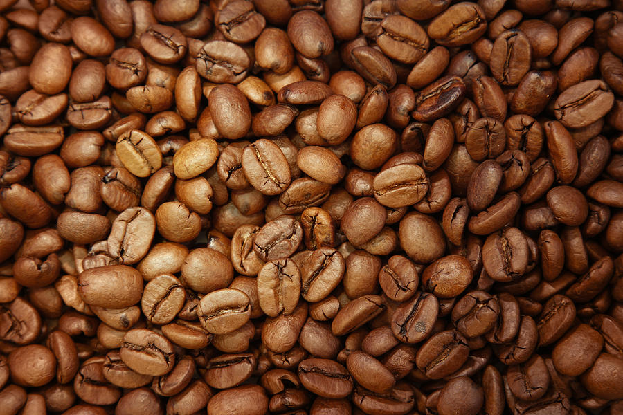 Coffee beans #8 Photograph by Les Cunliffe