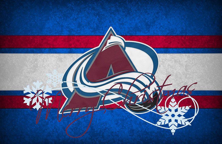  NHL Colorado Avalanche Logos Acrylic Christmas Tree