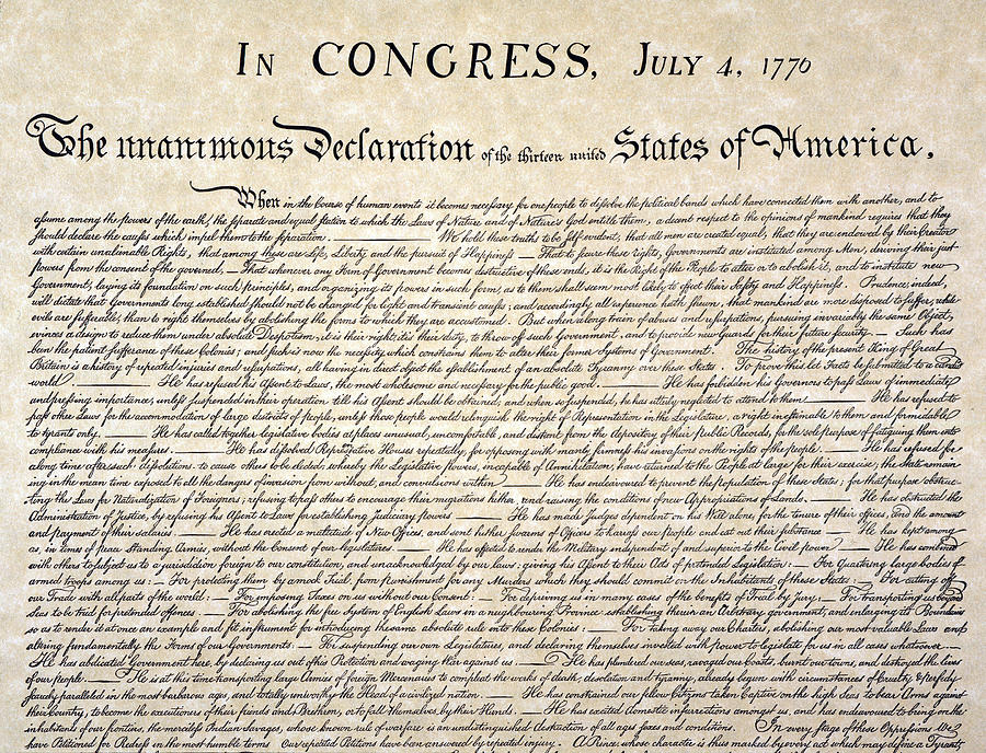Declaration Of Independence #8 Photograph by Granger