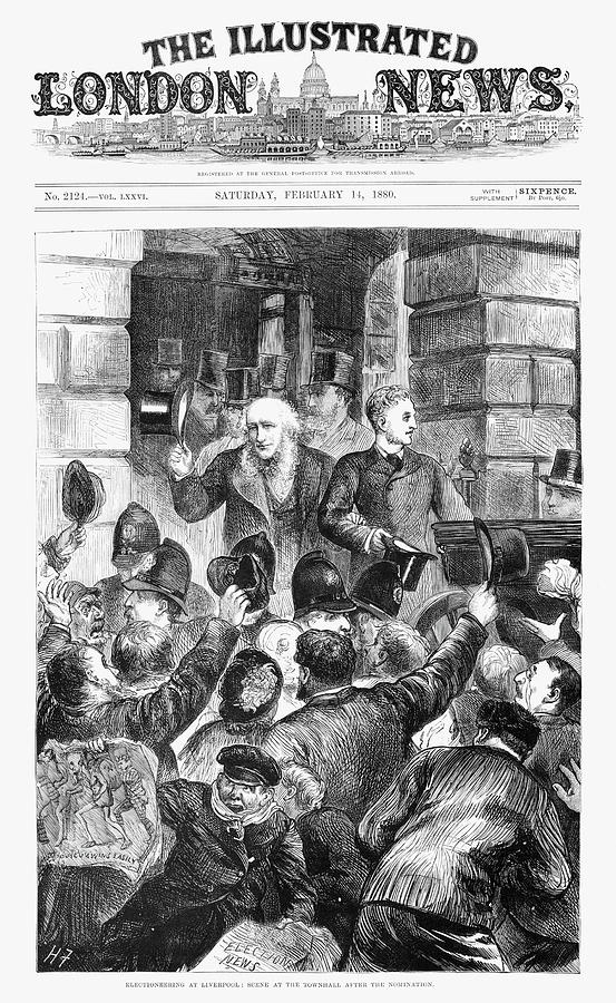 Newspaper Painting - England Election, 1880 #8 by Granger