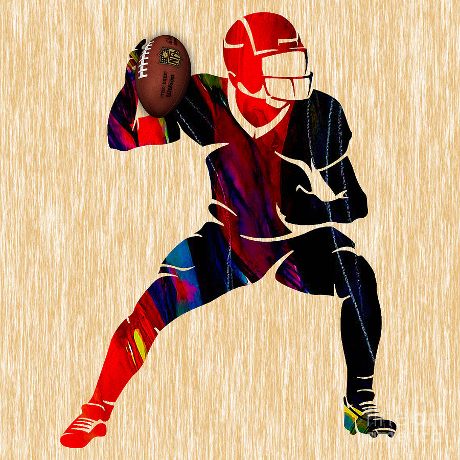 Football Mixed Media - Football #8 by Marvin Blaine