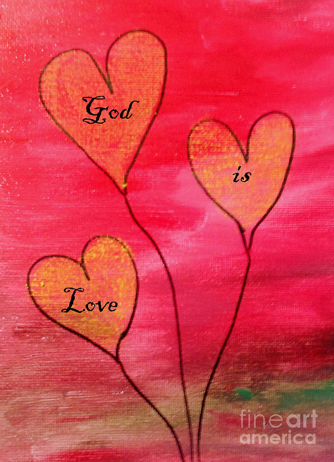 God is love #8 Painting by Amanda Dinan