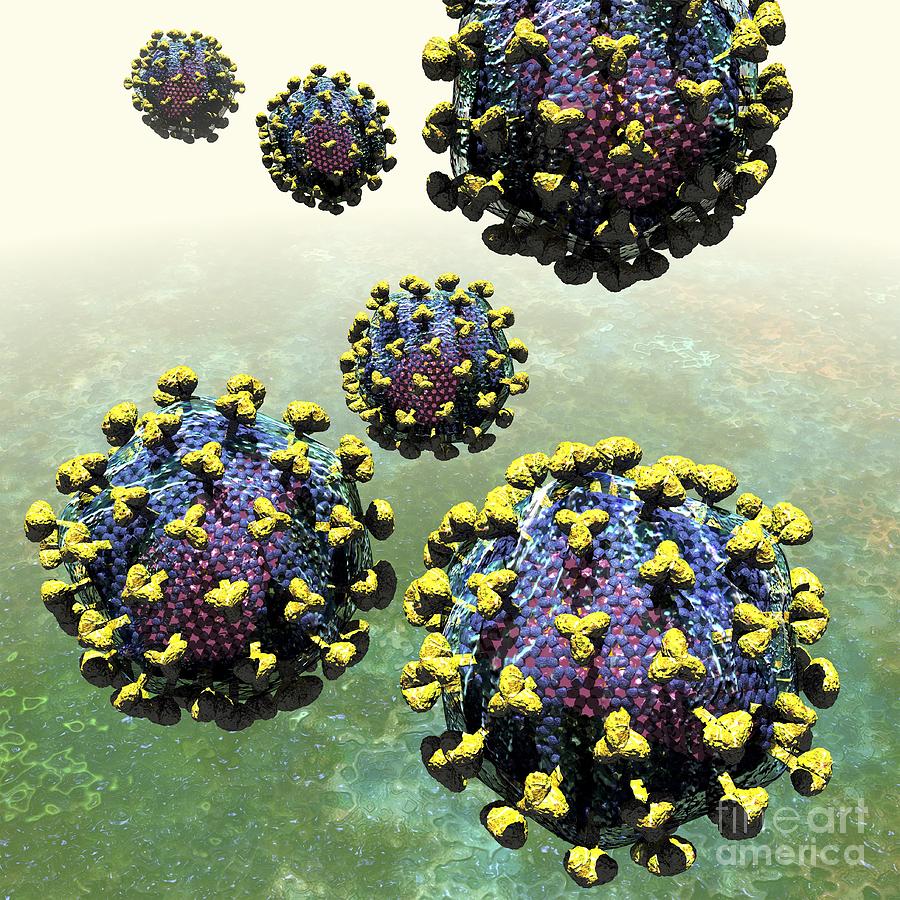 Hiv Particles Artwork Photograph By Russell Kightley Fine Art America