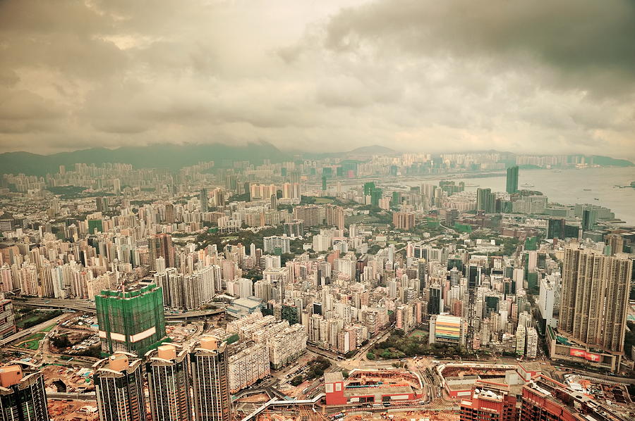 Hong Kong aerial view #8 Photograph by Songquan Deng