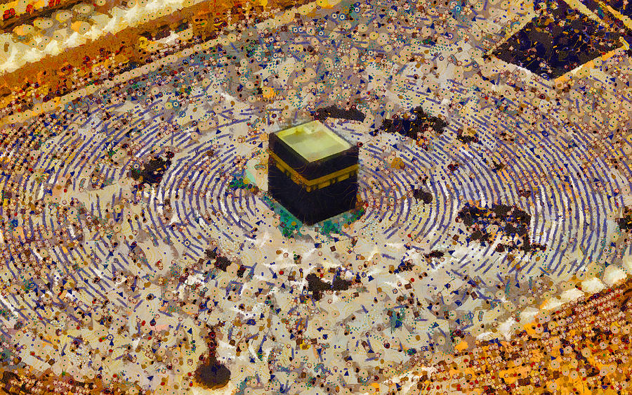 Mecca Digital Art - Kabah / Kaaba #8 by Islamprint Dotcom