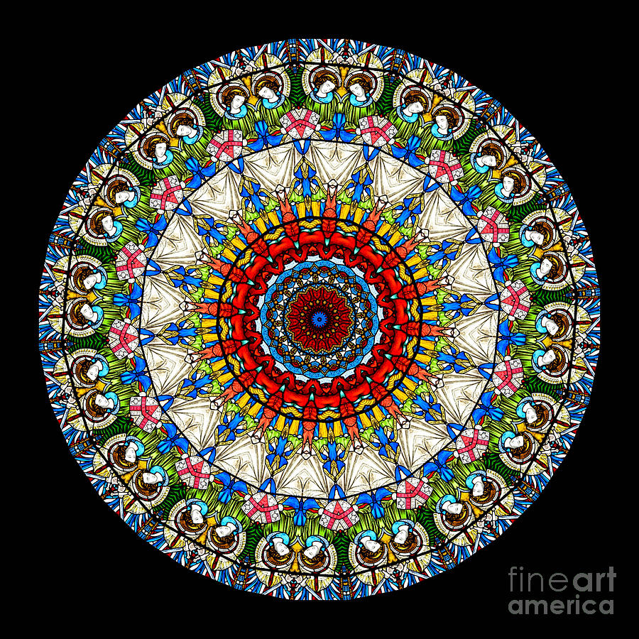 Abstract Photograph - Kaleidoscope Stained Glass Window Series #8 by Amy Cicconi