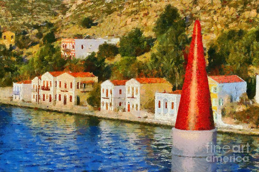 Greek Painting - Kastellorizo island #8 by George Atsametakis