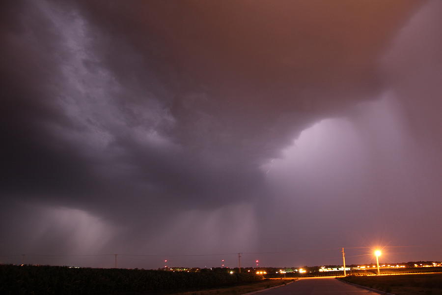 Late Night Early July Thunderstorm #7 Photograph by NebraskaSC