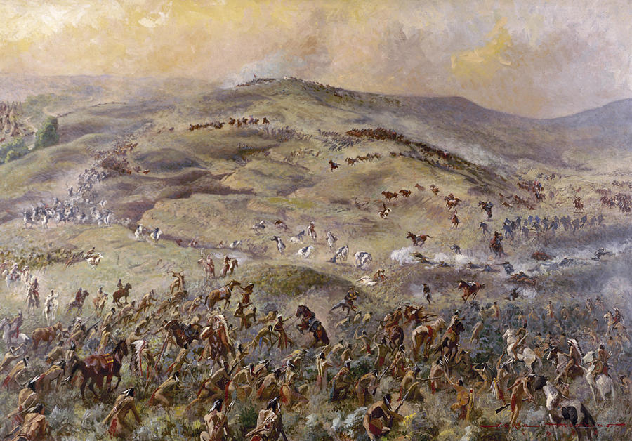 Little Bighorn, 1876 Painting by Gayle Hoskins