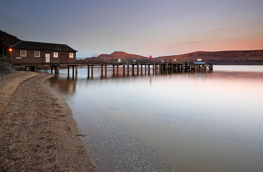 Sunset Photograph - Loch Lomond Jetty #4 by Grant Glendinning