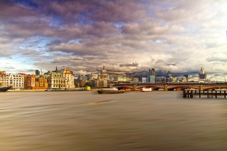 London Photograph - London  Skyline Waterloo  Bridge  #8 by David French