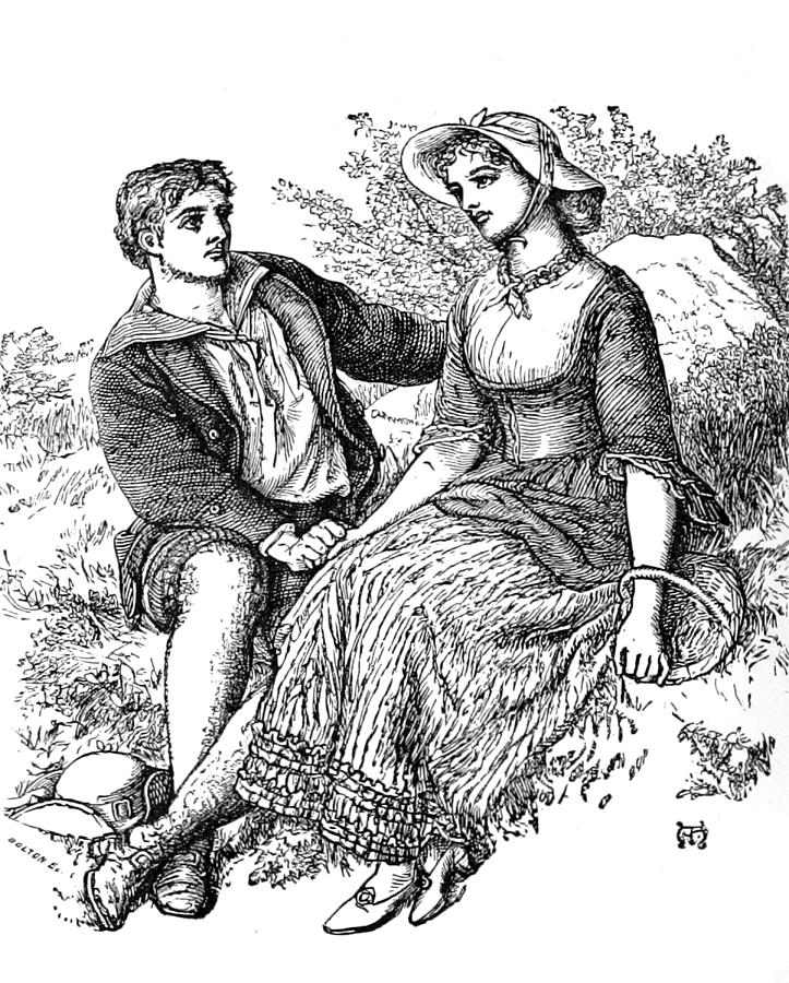 Love Lyrics And Valentine Verses, 1875 #8 Photograph by British Library