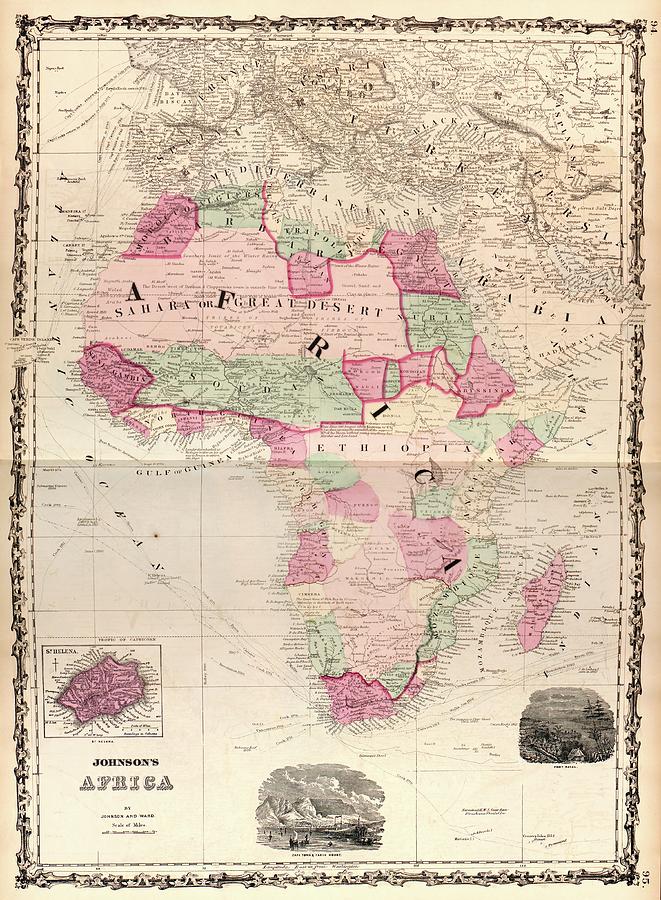 Map Of Africa Photograph by Library Of Congress, Geography And Map Division
