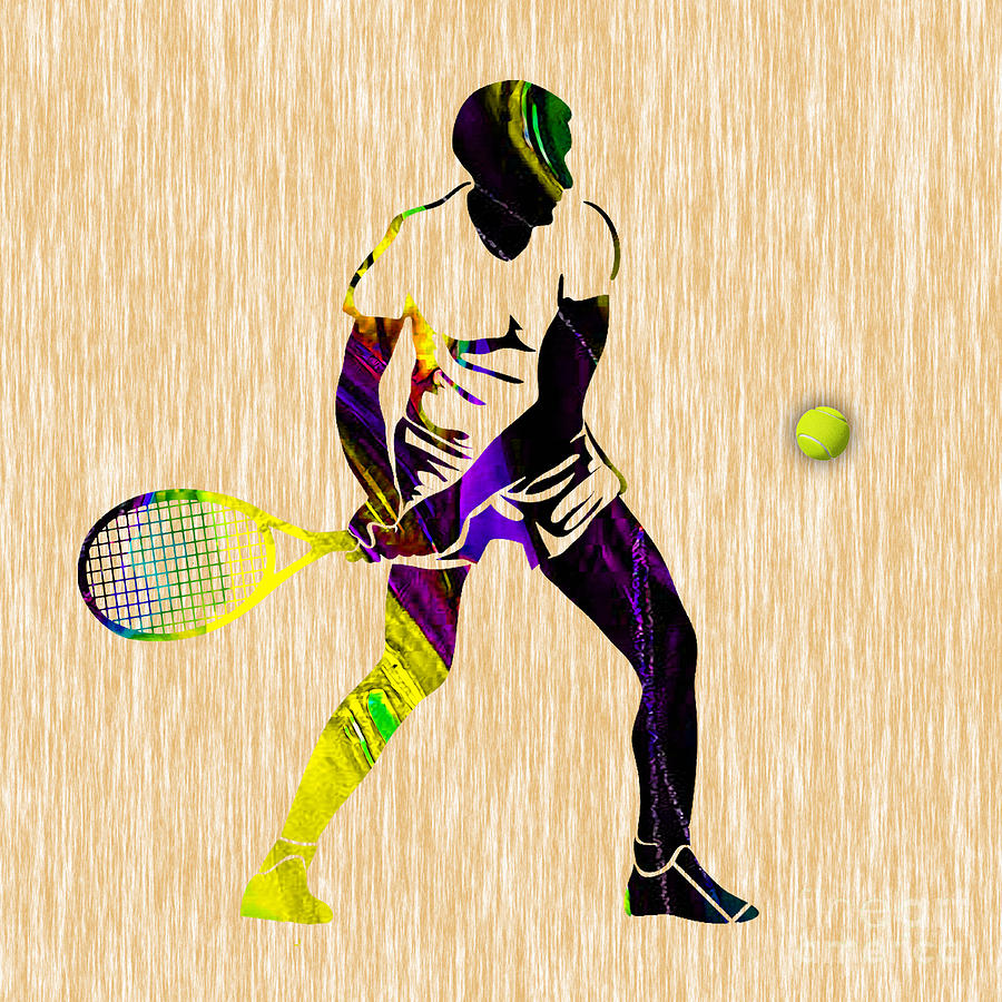Mens Tennis #8 Mixed Media by Marvin Blaine