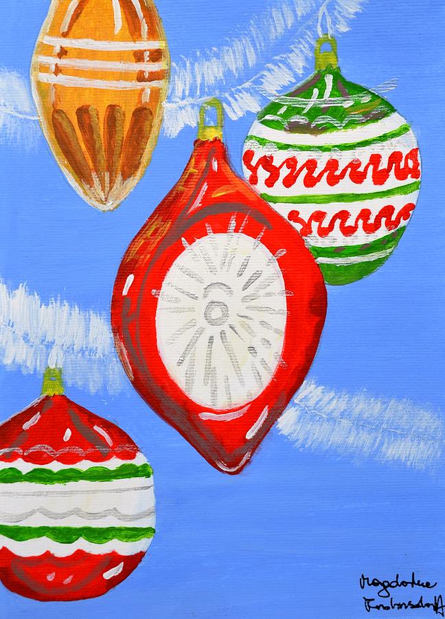 Merry Christmas  #5 Painting by Magdalena Frohnsdorff