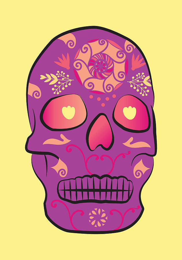 Mexican Sugar Skull For Dia De Los Muertos Digital Art By Mx Designs 