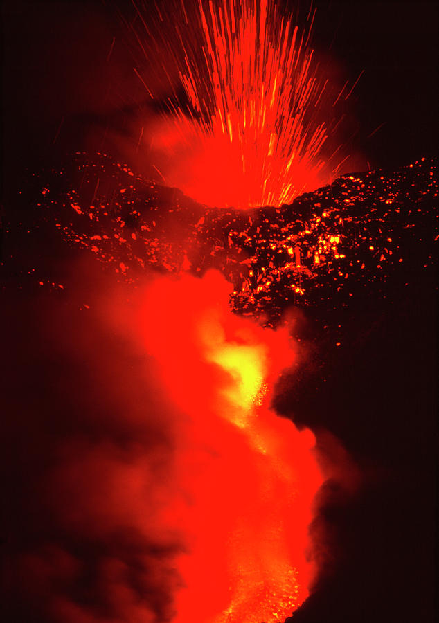 Mount Etna Volcano Erupting #8 Photograph by Jeremy Bishop/science Photo Library