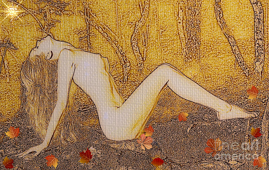 Nude Digital Art - Nice Girl #8 by K Eric