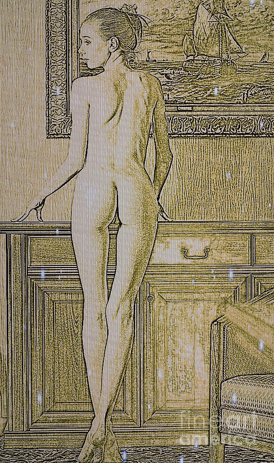 Nude Digital Art - Nude Girl #8 by K Eric