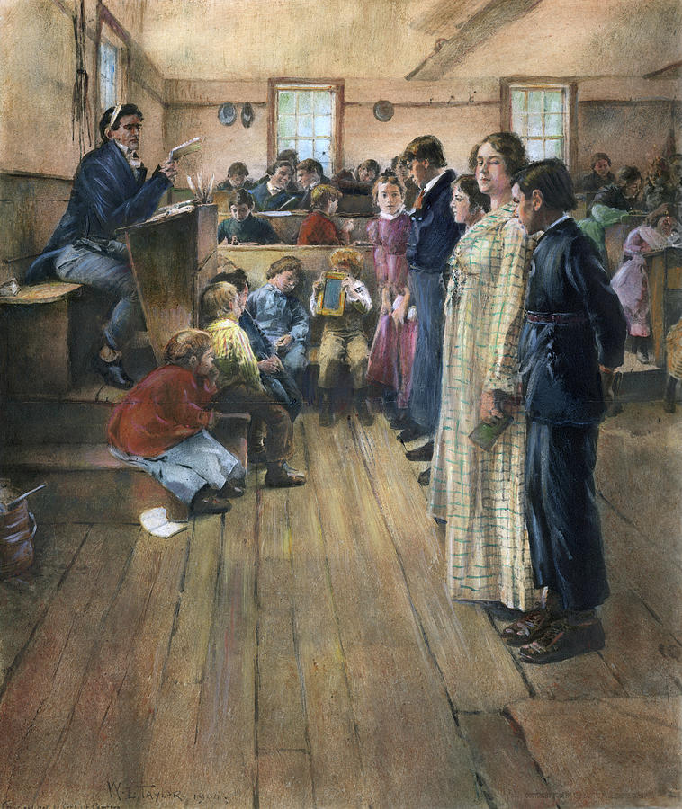1900 Painting - One-room Schoolhouse #8 by Granger