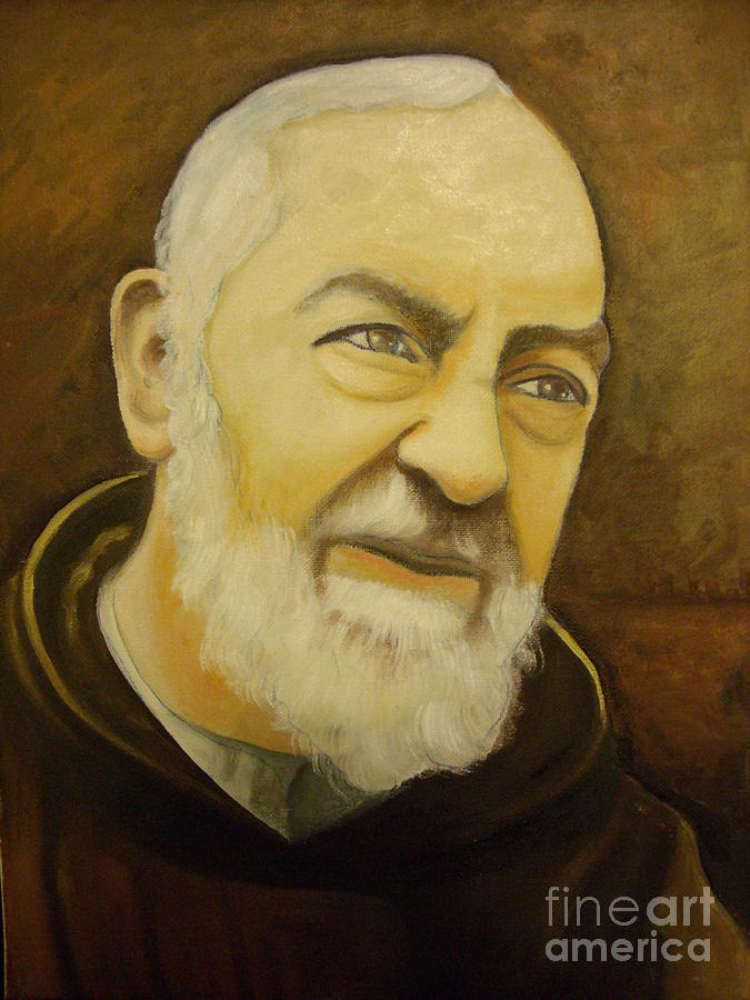 Padre Pio #8 Painting by Archangelus Gallery