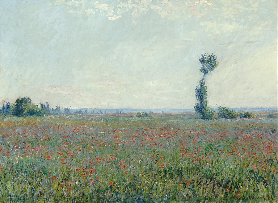 Poppy Field #8 Painting by Claude Monet