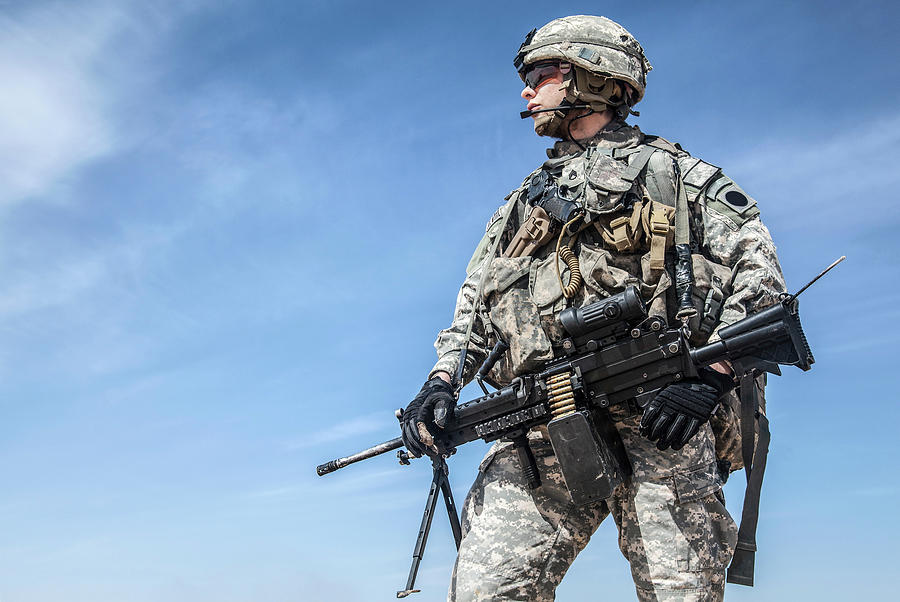 Portrait Of United States Airborne Photograph by Oleg Zabielin - Fine ...