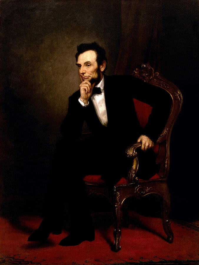 President Abraham Lincoln Painting by MotionAge Designs