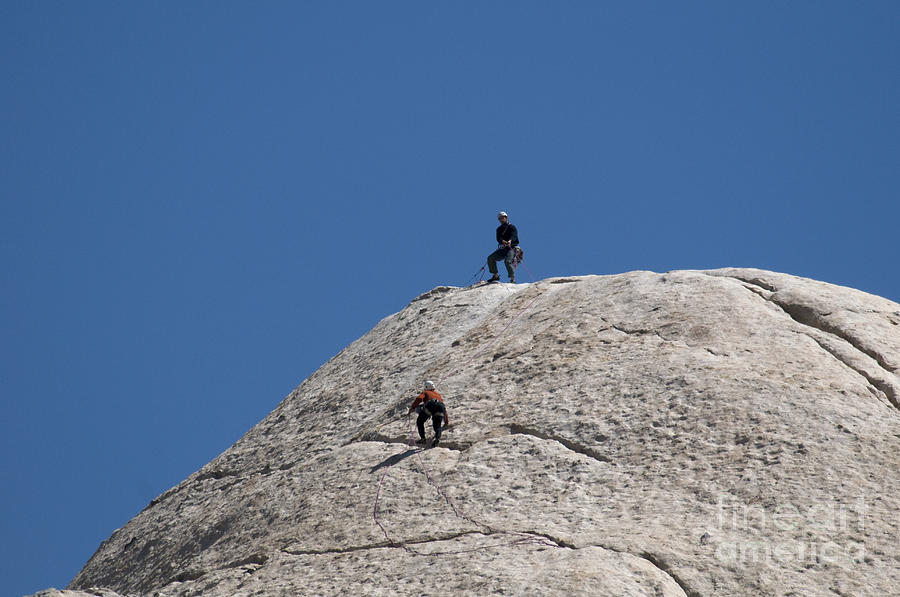 Rock Climbers, Joshua Tree Np #8 Photograph by Mark Newman