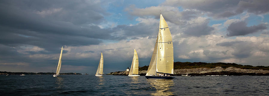 Sailboats Competing In The 12-metre #8 Photograph by Panoramic Images