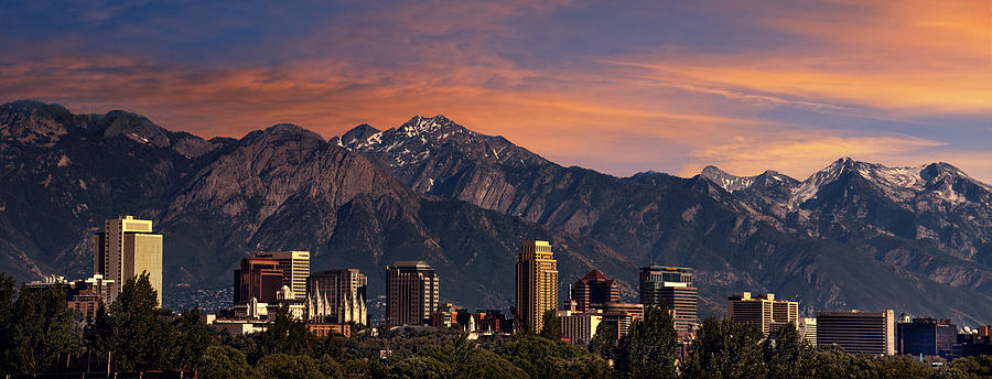 Salt Lake City Skyline #8 Photograph by Douglas Pulsipher